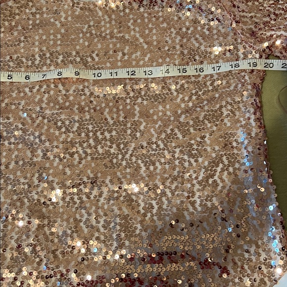 Blush Pink Sequin Top Size XL - Picture 10 of 10
